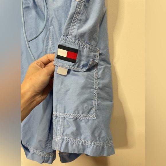 Vintage Men’s 2005 Tommy Hilfiger Light Blue Pull On Swim Shorts Xl - Picture 7 of 8